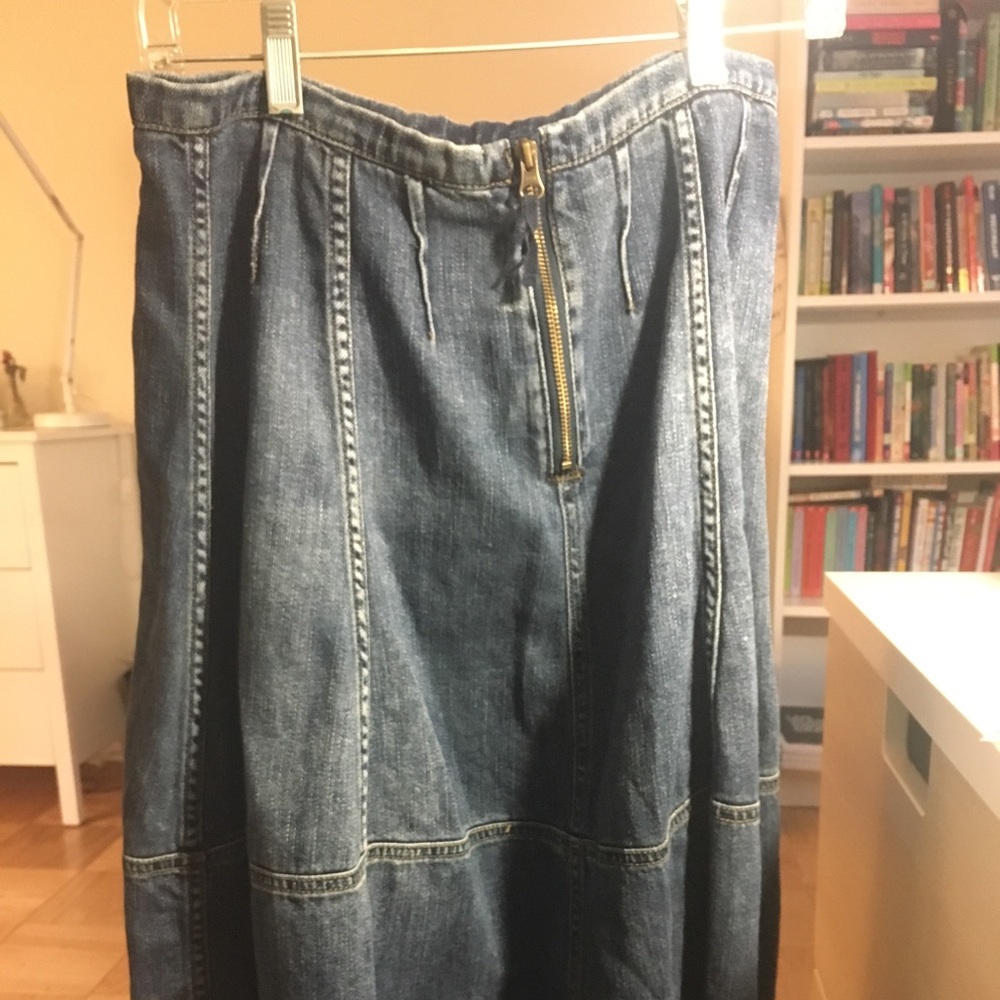 Holding Horses Anthropologie Denim Skirt - 4
